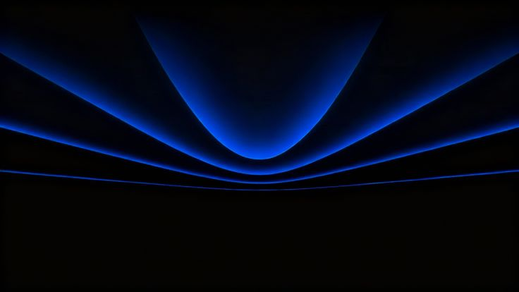 Glowing curved routing canopy